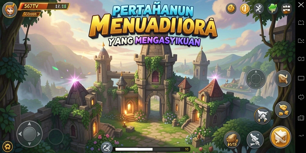 Gameplay 567TV menampilkan pertahanan menara yang mendebarkan dan strategis.