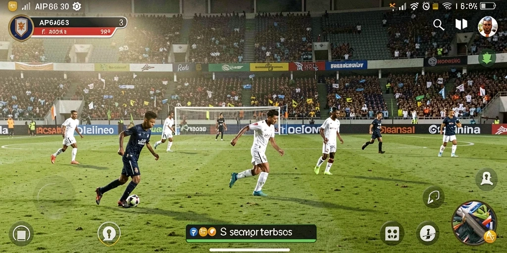 Gameplay menakjubkan dari AP686 dengan aksi sepak bola yang mendebarkan.