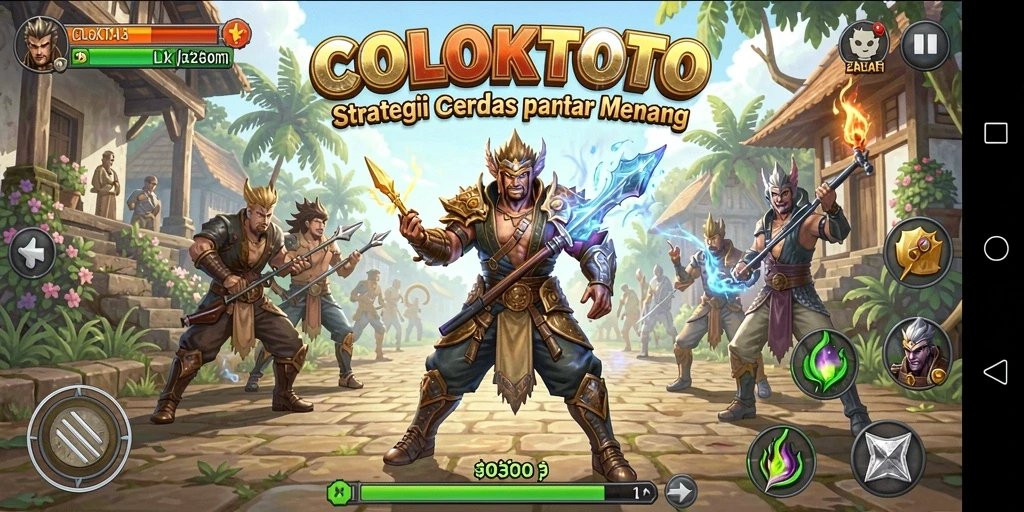 Screenshot gameplay COLOKTOTO menunjukkan strategi menarik dan tantangan menantang.