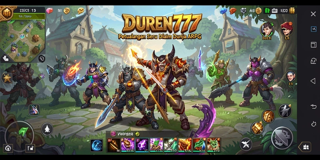 Gameplay ARPG DUREN777 yang menarik dan menantang.