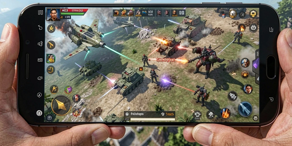 Tampilan gameplay H03 yang intens dan menegangkan dalam pertempuran TPS.