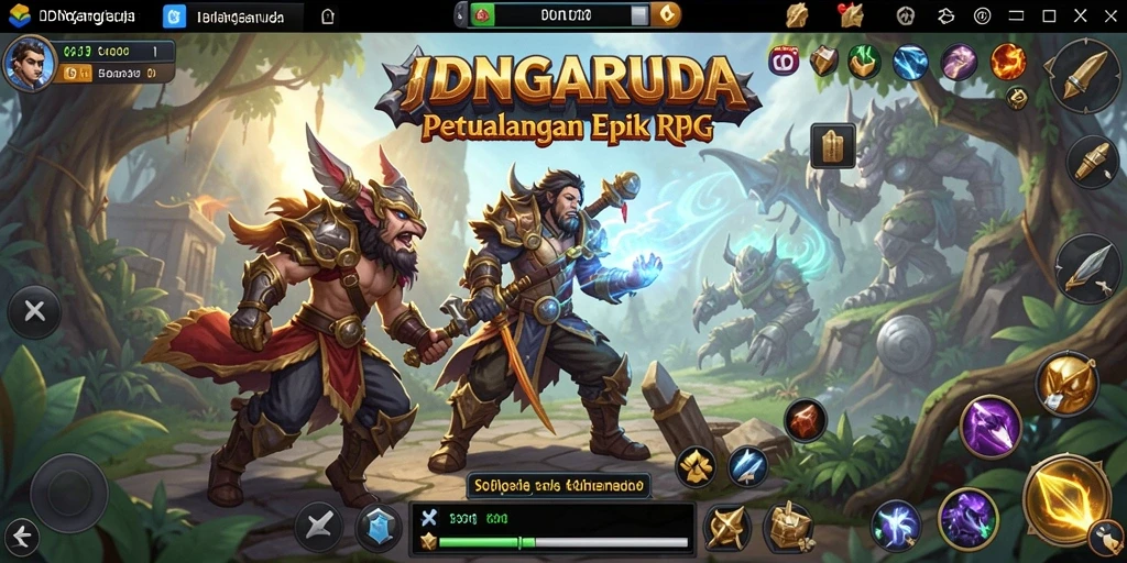 Tampilan gameplay RPG yang menegangkan dan visual yang memukau.