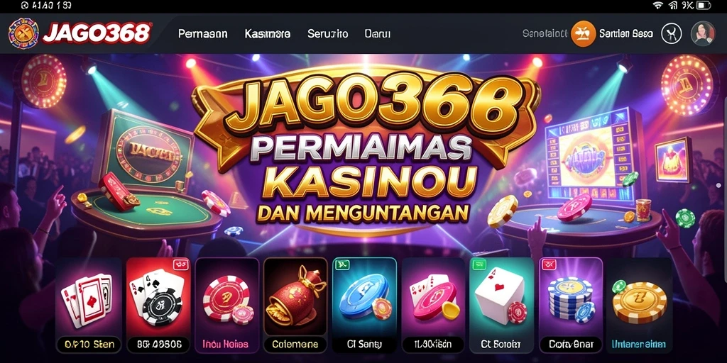 Tampilan gameplay JAGO368 yang mendebarkan dan interaktif.