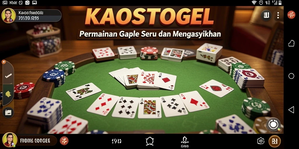 Tampilan gameplay KAOSTOGEL yang menarik dan interaktif.