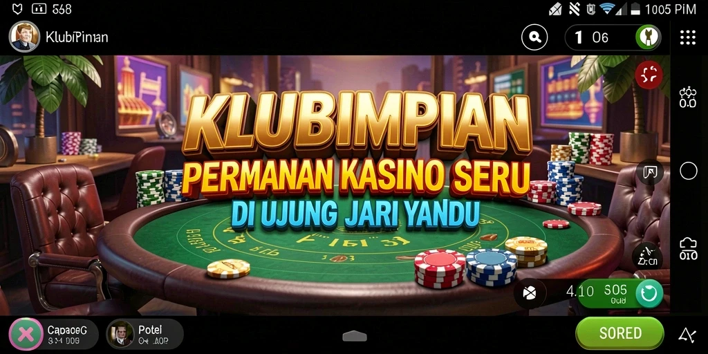 Tampilan gameplay KLUBIMPIAN yang seru dan menarik.