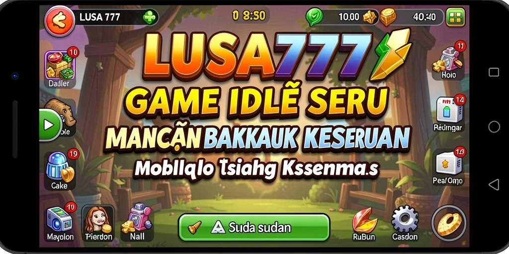 Screenshot LUSA777 menampilkan gameplay Idle penuh warna dan menarik.