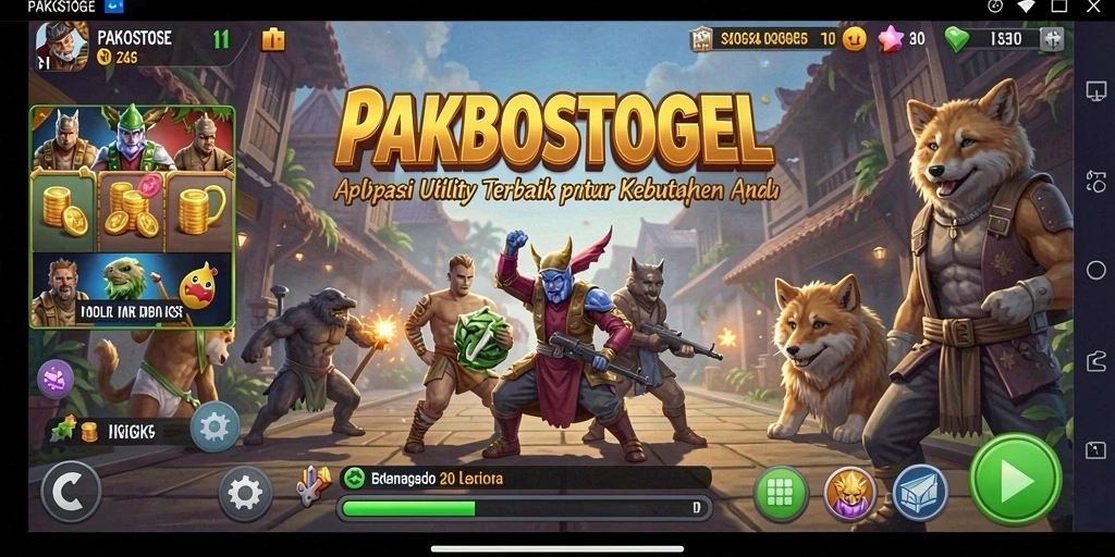 Tampilan antarmuka PAKBOSTOGEL yang rapi dan efisien.