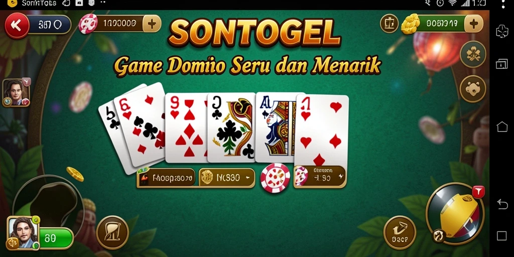Tampilan menarik gameplay Domino di SONTOGEL.