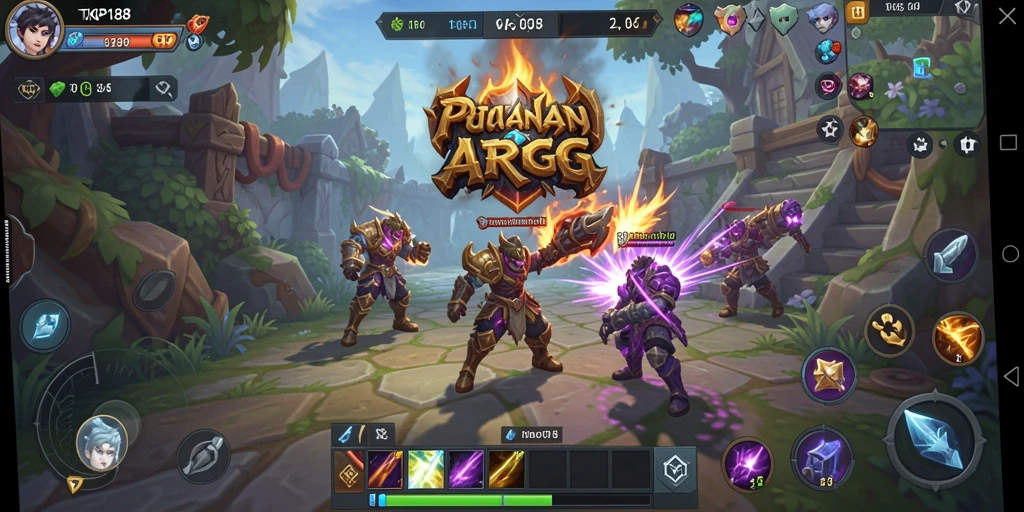 Tampilan gameplay ARPG yang seru dan mendebarkan.