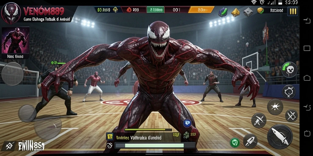 Tampilan menarik dari gameplay olahraga di VENOM889.