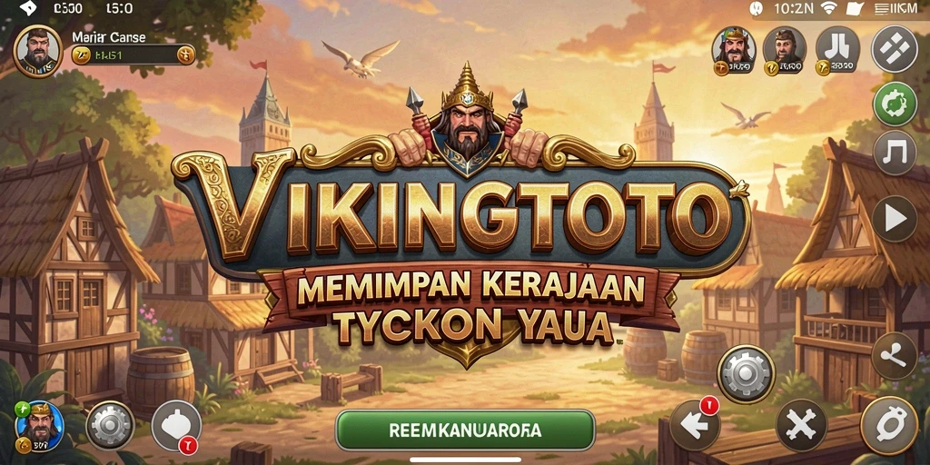 Screenshot VIKINGTOTO menampilkan aksi seru dalam pertempuran Tycoon.
