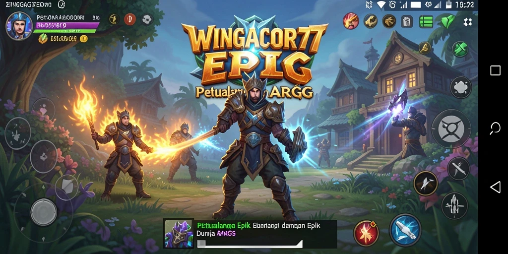 Tangkapan layar gameplay <strong>WINGACOR77</strong> menampilkan aksi pertarungan yang intens dan grafis yang memukau.