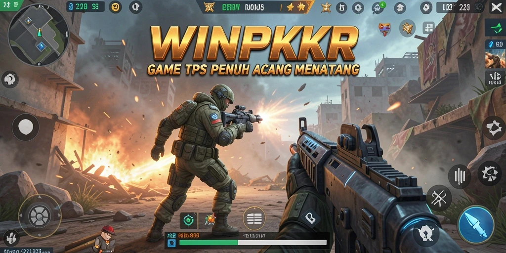 Screenshot gameplay WINPKR yang menunjukkan aksi seru dan strategis.